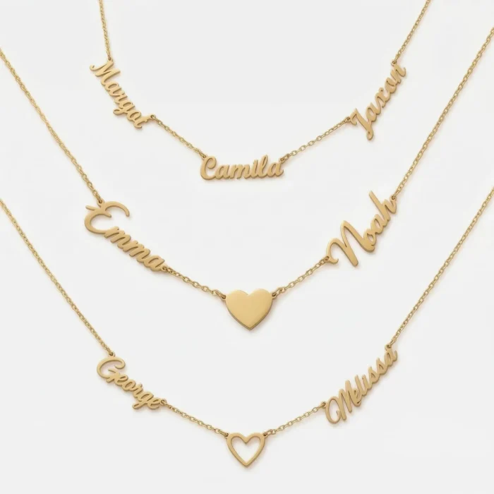 Multiple Names Customized Necklace