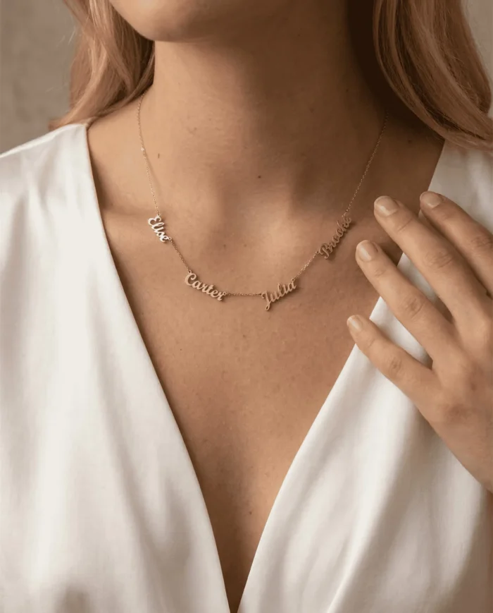Multiple Names Customized Necklace