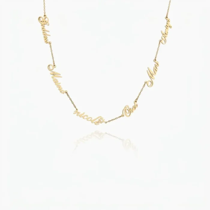 Multiple Names Customized Necklace