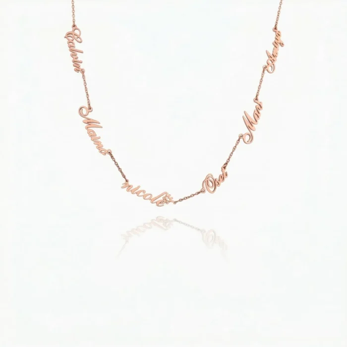 Multiple Names Customized Necklace