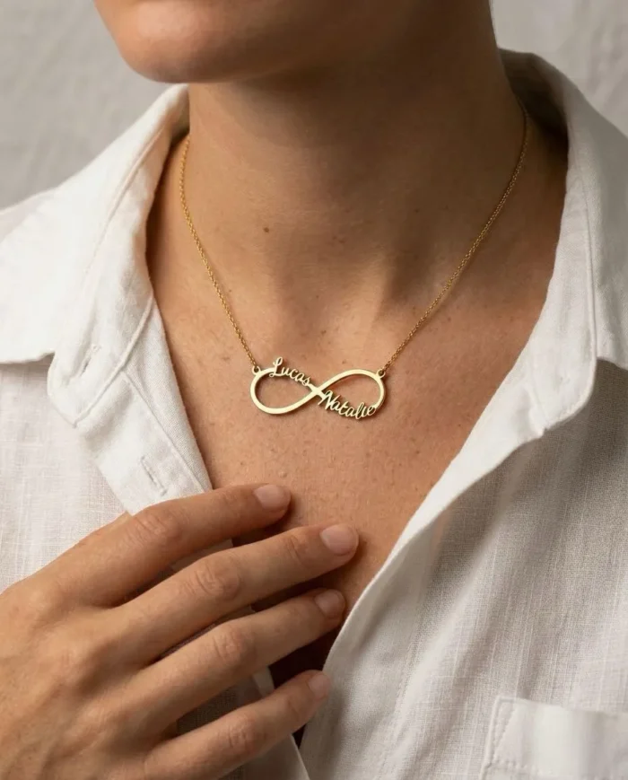 Personalized Infinity Name Pendant Necklace