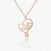 Custom Family or Friends 1-5 Names Heart Necklace