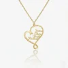 Custom Family or Friends 1-5 Names Heart Necklace