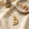 Custom Dainty Name Butterfly Necklace