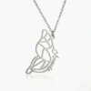 Custom Dainty Name Butterfly Necklace
