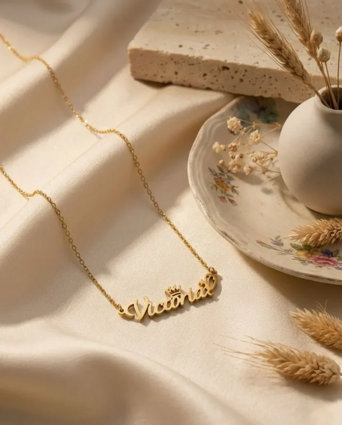 Bespoke Crown Name Jewelry  Necklace Custom