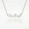 Bespoke Crown Name Jewelry  Necklace Custom