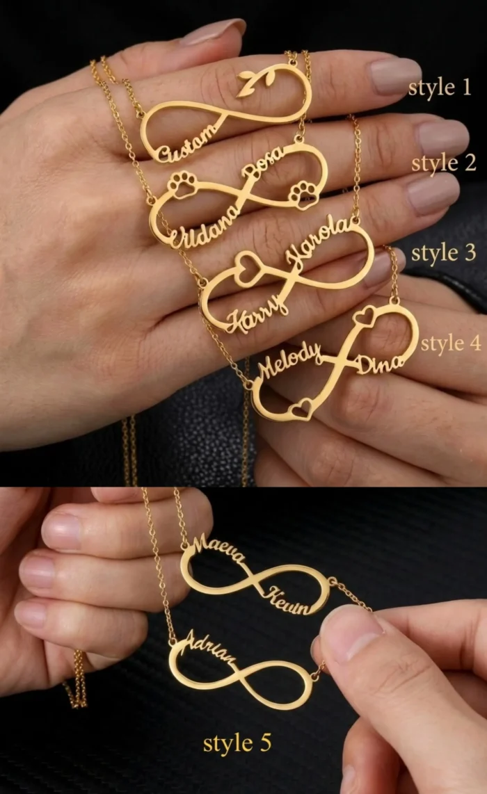 Personalized Infinity Name Pendant Necklace