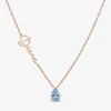 Dainty Custom Birthstone Teardrop Jewerly Name Necklace